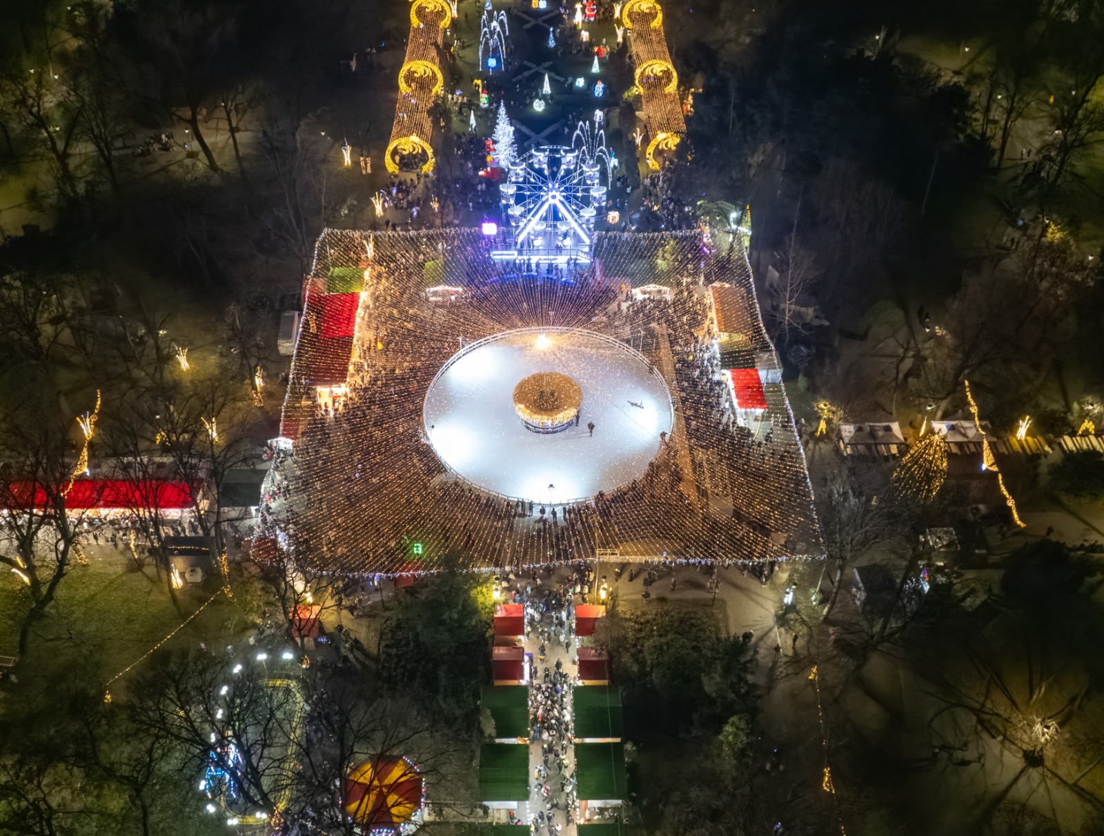 Feerie de iarnă la Galați